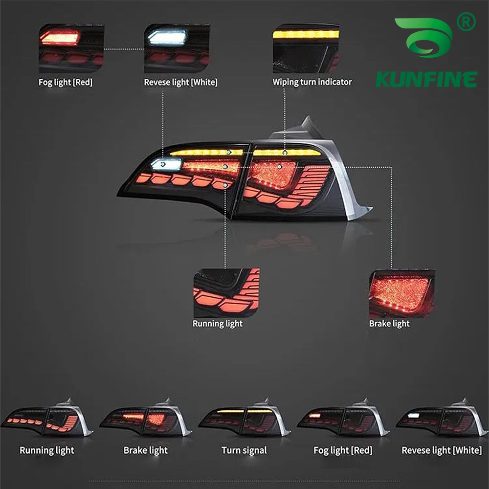 

Pair Of LED Car Tail Light Assembly For Tesla Model 3 2017-2022 Brake Signal light Car led Tail light Tuning Parts