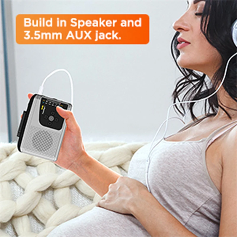 Ezcap234 Tape Cassette Walkman Player To MP3 Converter with Speaker AM/FM Radio Cassette Recorder To TF Card Audio Capture Card