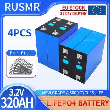 리튬 다리미 인산염 배터리 팩, DIY 태양열 충전식 전지, lifepo4, 3.2V, 50Ah, 100Ah, 230Ah, 12V, 24V, 36V, 48V, 빠른 배송, 4PCs