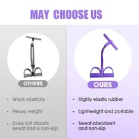 6 Tube Elastic Yoga Pedal Puller Resistance Band Multi Function Tension Rope Fitness Bands 6-Tube Elastic For Abdomen Waist Arm - Image 2