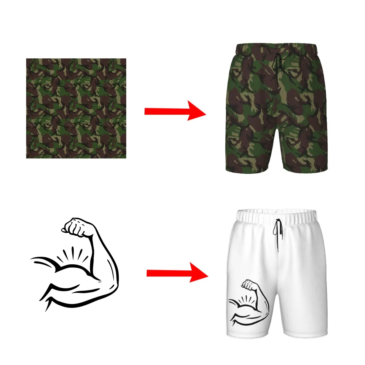 Summer Men's And Children's Cool Printing Personalized Custom 3d Beach Shorts Fitness Leisure Hip Hop Elastic Waist Wholesale 2