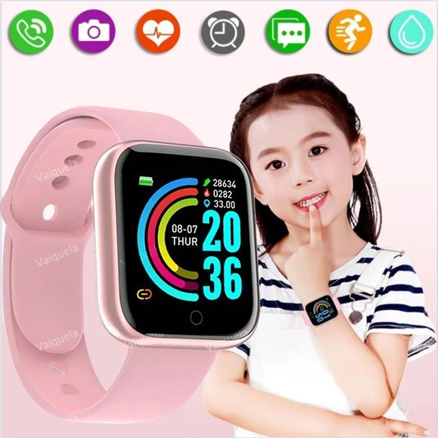 Bluetooth Smart connected child Fitness Tracker orologio digitale Y68  Smartwatch per uomo donna metti foto cuore orologi per bambini - AliExpress