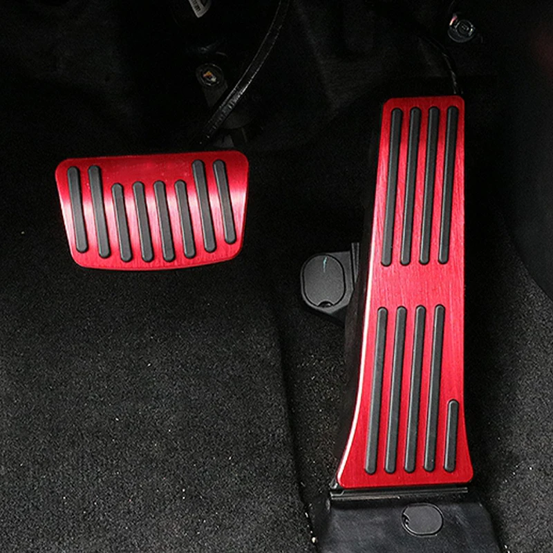 Car Foot Pedal Cover Fuel Accelerator Brake Rest Pedal Pad Aluminum Alloy Accessories For Hyundai Tucson NX4