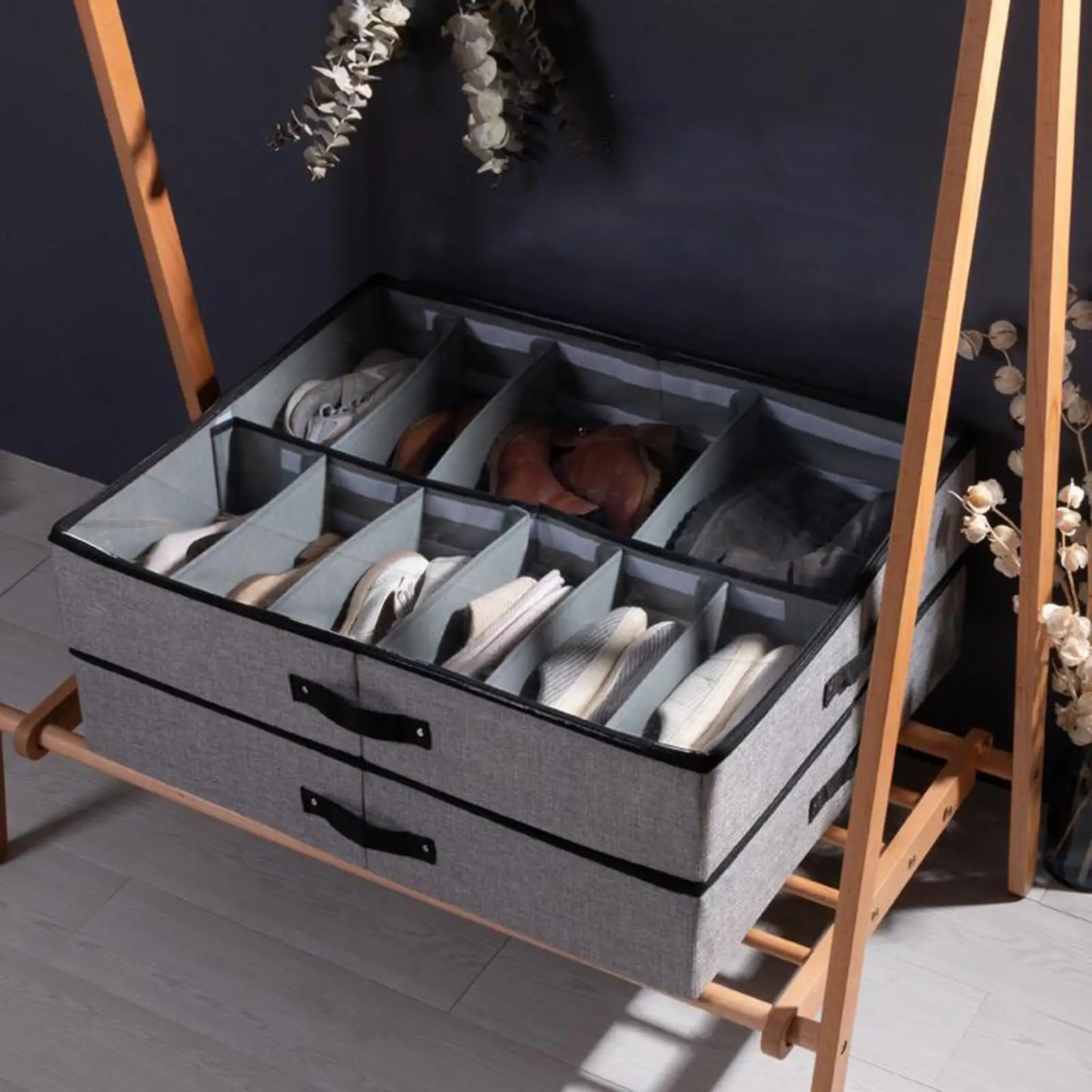 Scarpiera 5 ripiani in tessuto – estensibile e regolabile, organizer multiuso per armadio, corridoio o camera, risparmio spazio per scarpe | Leroy Merlin