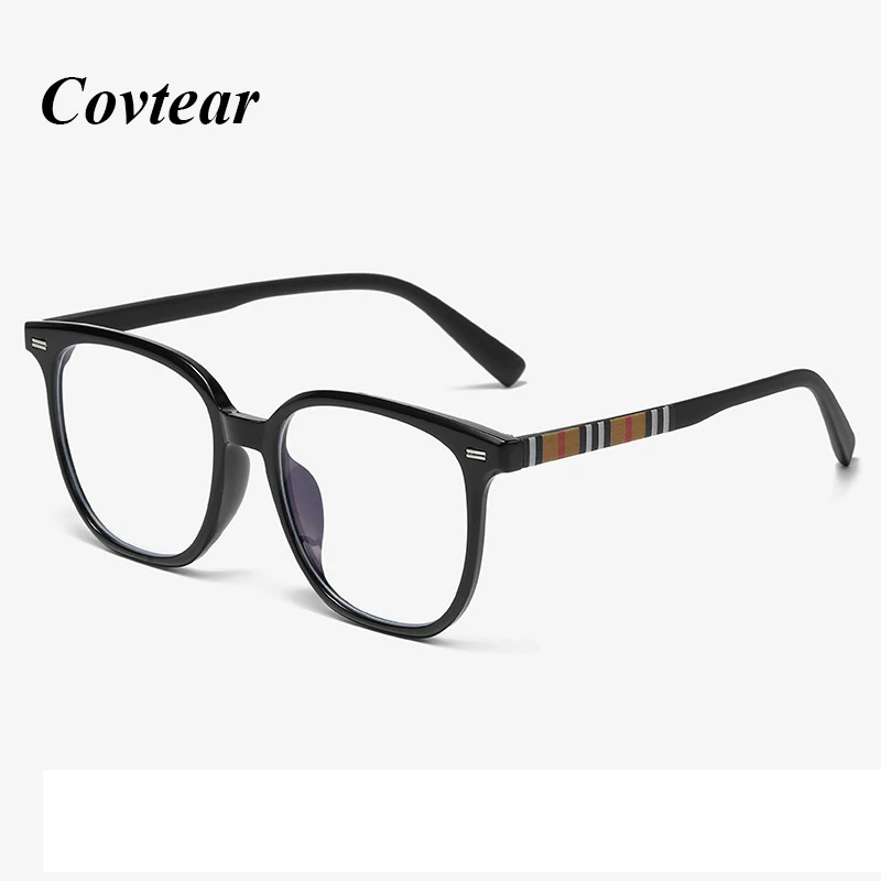 

Covtear Retro Black Anti Blue Light Ray Computer Gaming Glasses Square Frame Stop Blocking Smart Phone Len Eyewears Accessories