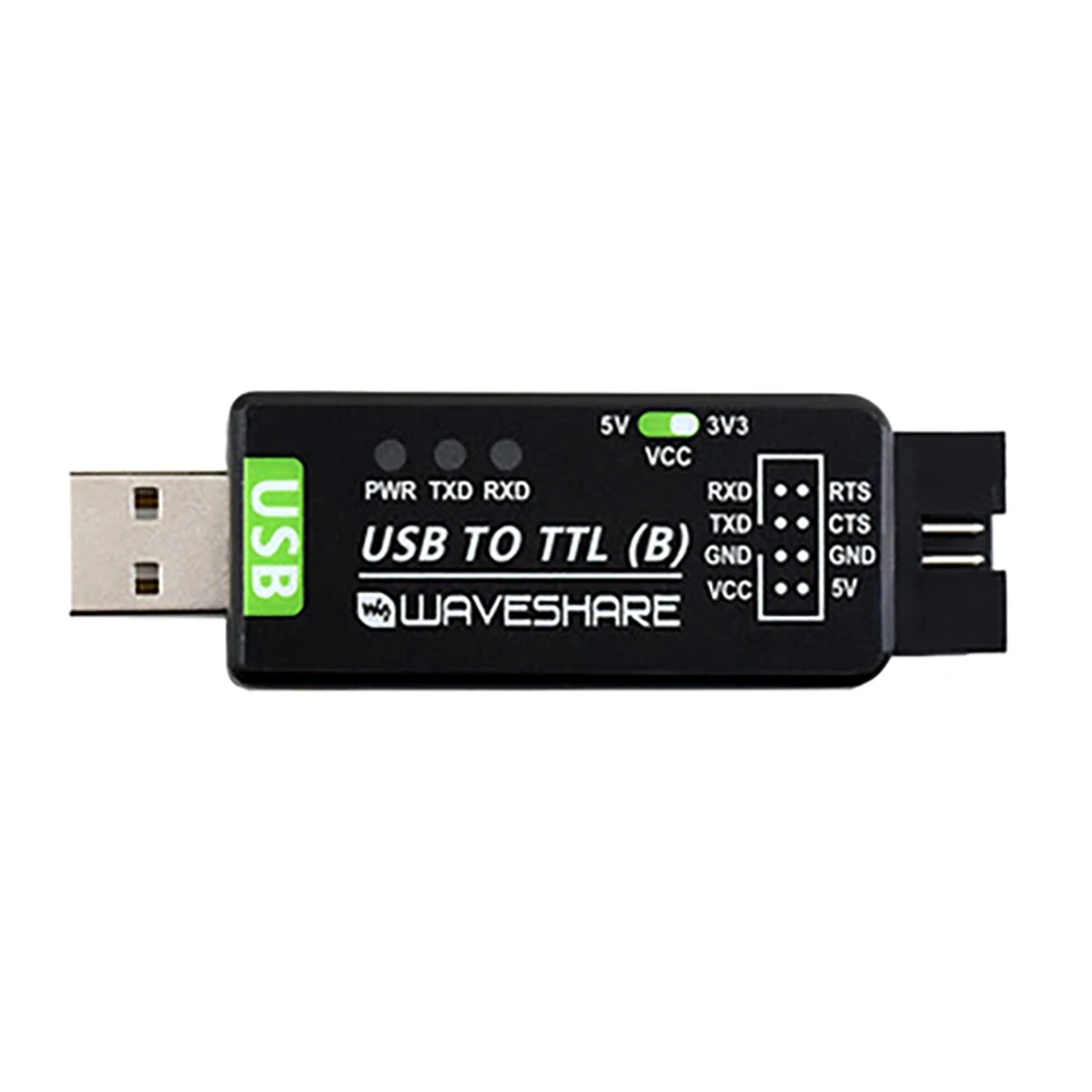 

Преобразователь Waveshare с USB на TTL, с последовательным портом CH343G, с поддержкой схемы преобразования уровня 5 В/3,3 В