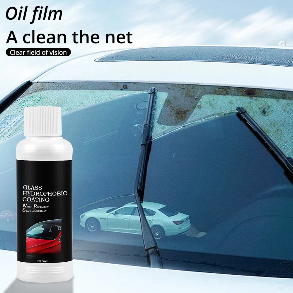 Car Glass Oil Film Remover, Car Glass Oil Film Cleaner, Windscreen Cleaner,  Water Stain Remover For Cars