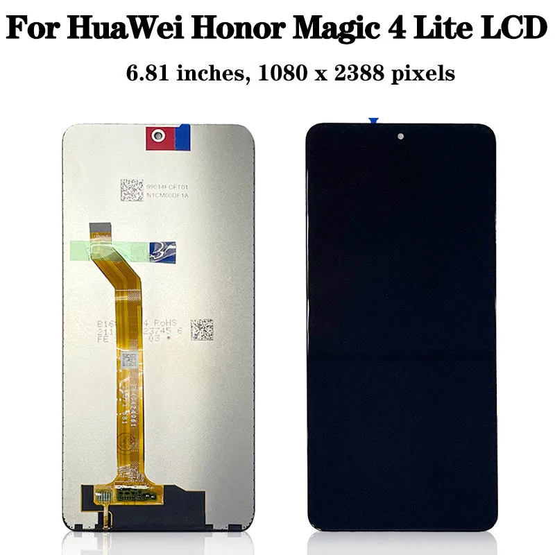 6.81 inch For Honor Magic4 Lite ANY-LX1/2/3 LCD Replacement for HUAWEI Honor Magic 4 Lite LCD Touch Screen Digitizer Assembly