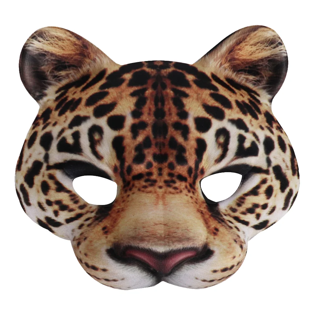 

Leopard Cat Halloween Costume Mask Ornament Carnival Party Mask Prop Masquerade Party Leopard Mask for Bar Ball Halloween