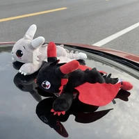 Cute Flying Dragon Plush Car Ornament with Adhesive for Auto Exterior Window Dashboard Motorcycle Home Decor Stuffed Animal Gift 5
