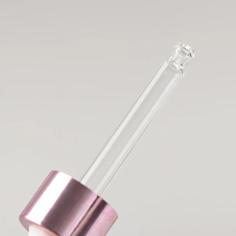 1PC 5/10/15/20/50/100ml 핑크 반투명 Dropper 유리 병 피펫 시약 빈 리필 용 병 에센셜 오일 병
