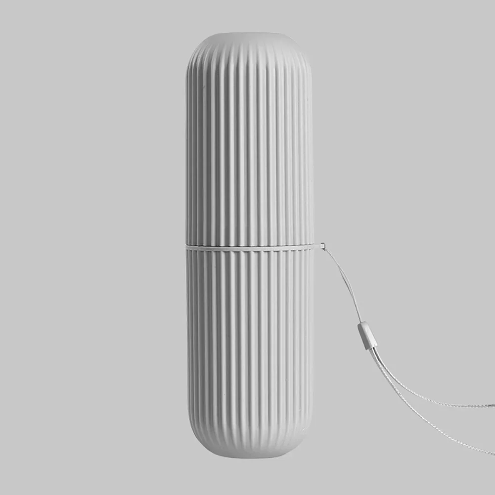Toothbrush Cup With Cap Creative Toothpaste Holder Portable Storage Case Box Organizer Toiletries Storage Cup Travel Gadgets toothbrush holder toothbrush case toothbrush storage box