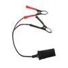 High-Power 12V 24V Car Cigarette Lighter Socket To Battery Alligator Crocodile Clip Connector Extension Cable Adapter Socket 3
