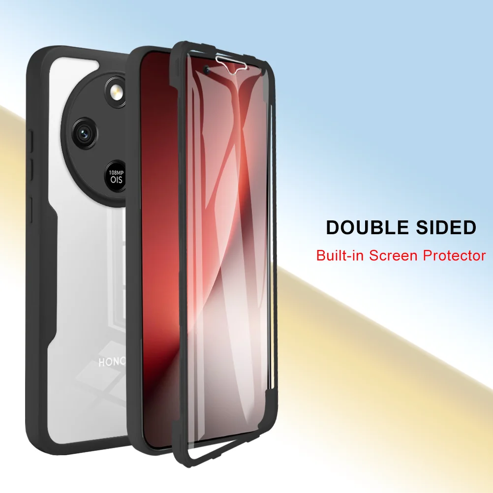 Honor Magic 8 Lite Magic8 X9d 보호 커버 스크린 프로텍터 Fundas Coque 용 전신 보호 충격 방지 케이스