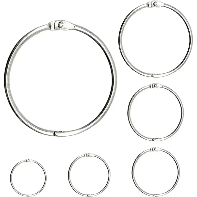 Notebook Binding Ring 10 Pcs Nickel Plated Metal