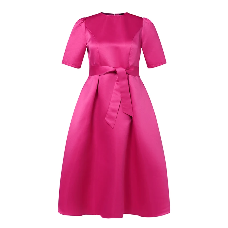 Plus Größe Frauen Fleck Kleid 2024 Sommer Sexy Puff Sleeve Abend Party Kleid VONDA Strand Sommerkleid Beiläufige Lose Robe Vestidos – Detail 8