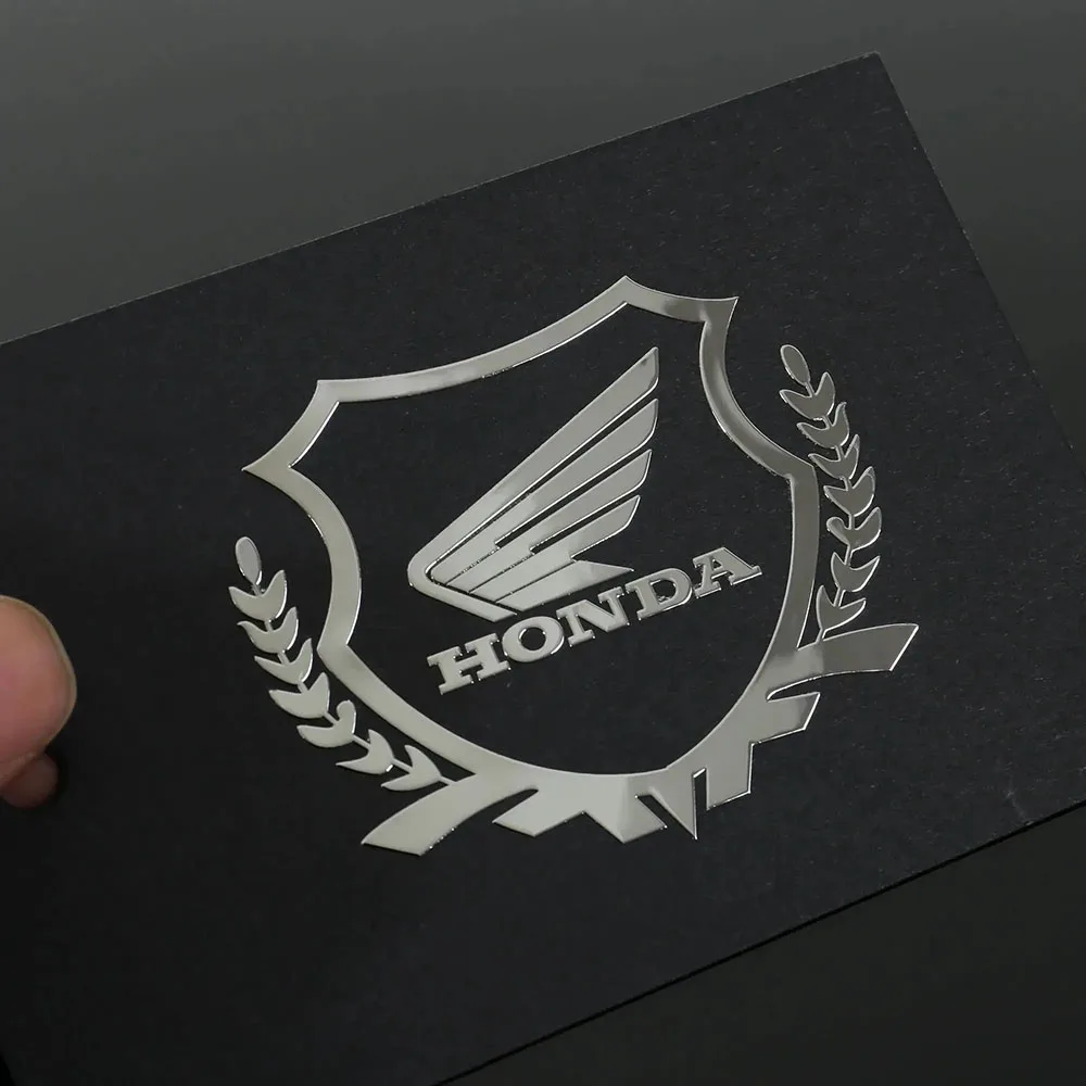 Hondaass 실버 골드 방수 스티커, 모든 오토바이 헬멧 배기 파이프 장식에 적합