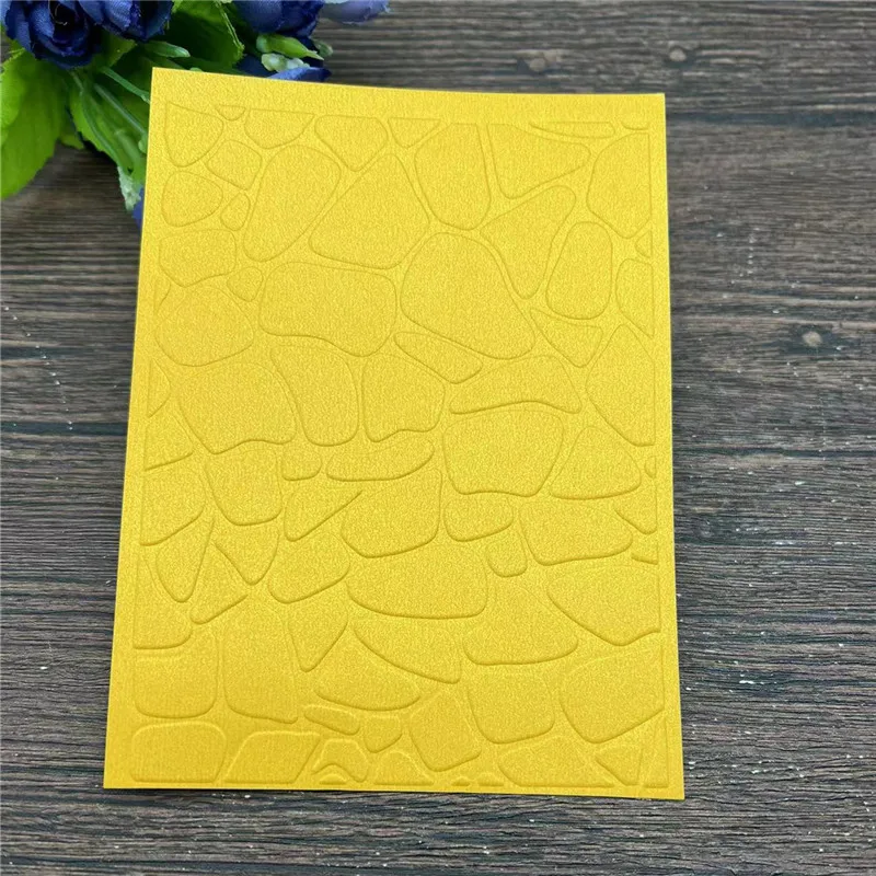 Stone Cobblestone Pattern Plastic Embossing Folders for DIY Scrapbooking,plastic embossing folder,embossing folder