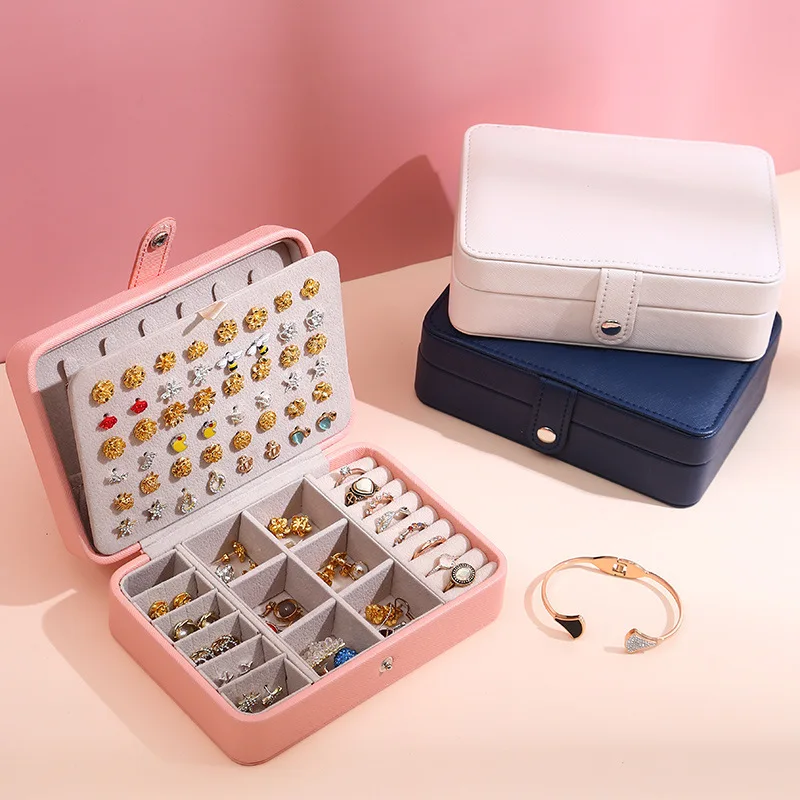 Portable Jewelry Storage Box 2024 New High-end Exquisite Large Capacity Travel Jewelry Bag Jewelry Box Organizer