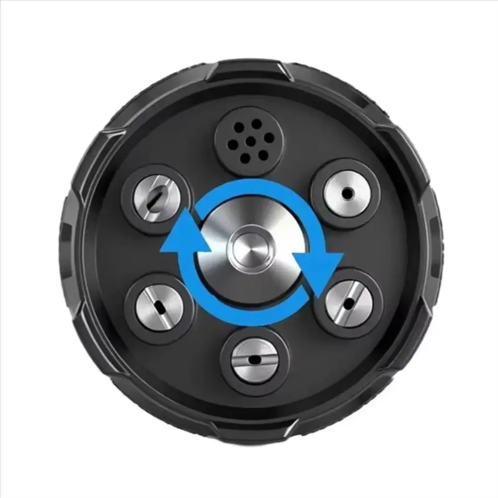 6in1 디자인 압력 세척기 노즐 0 15 25 40도 1/4인치 커넥터 다기능 노즐 교체 노즐