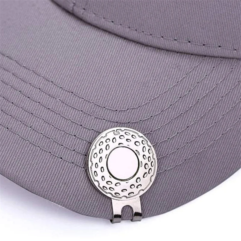 1PC Zinc Alloy Golf Hat Clip Magnetic Golf Cap Clips with Magnet Ball Markers Golf Putting Green Accessories