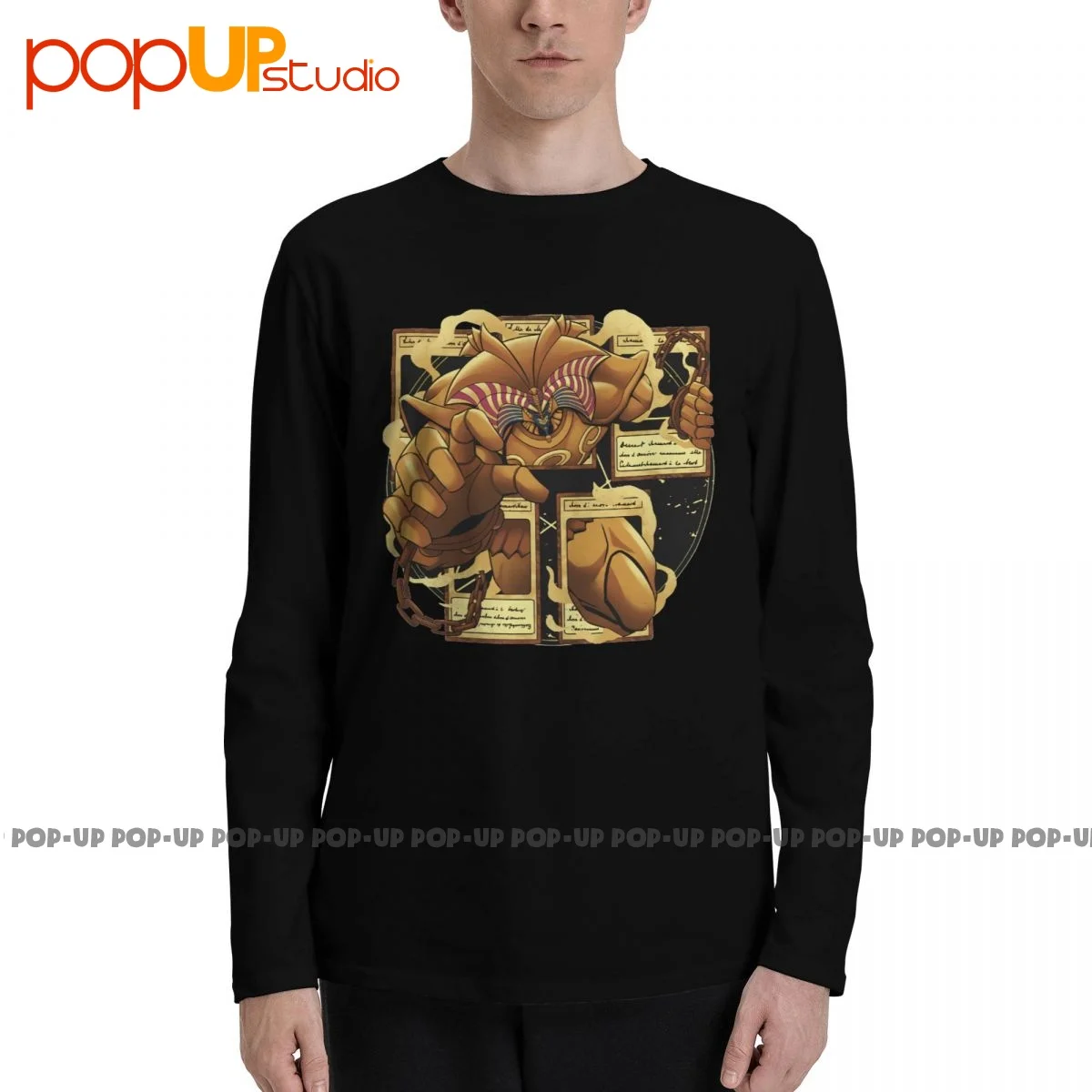 Exodia The Barded One Yugioh Monster Yami Yugi Faraone Atem T-Shirt A Maniche Lunghe T-Shirt Tee Cool Novità