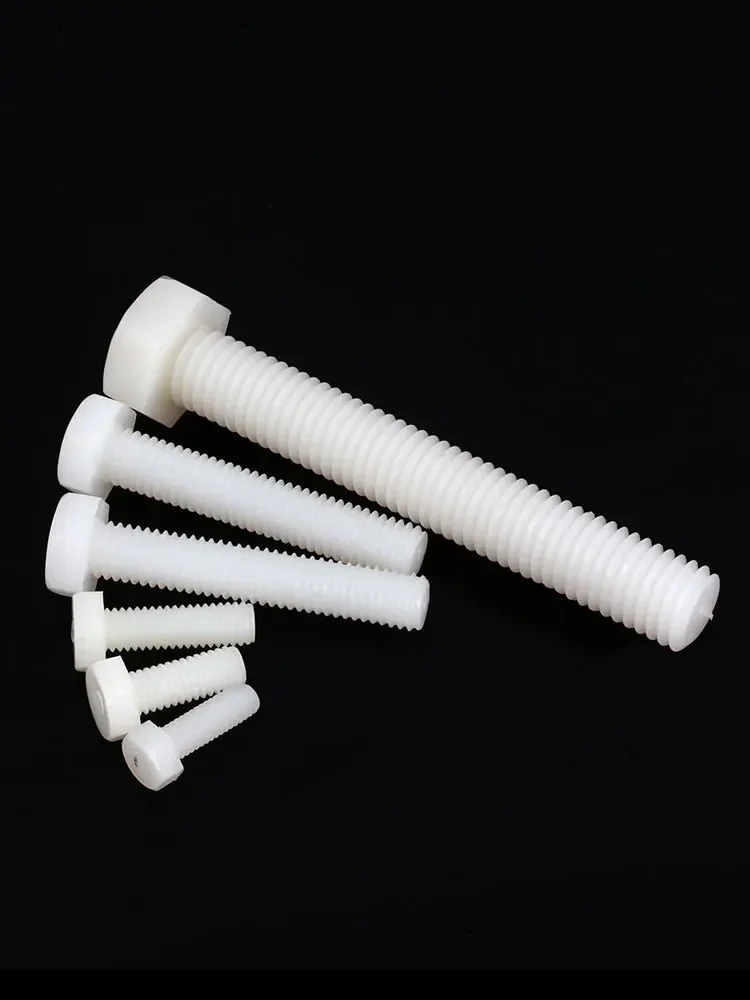Viti A Testa Esagonale In Plastica M4 M5 M6 M8 M10 - Manopole Zigrinate A Pollice