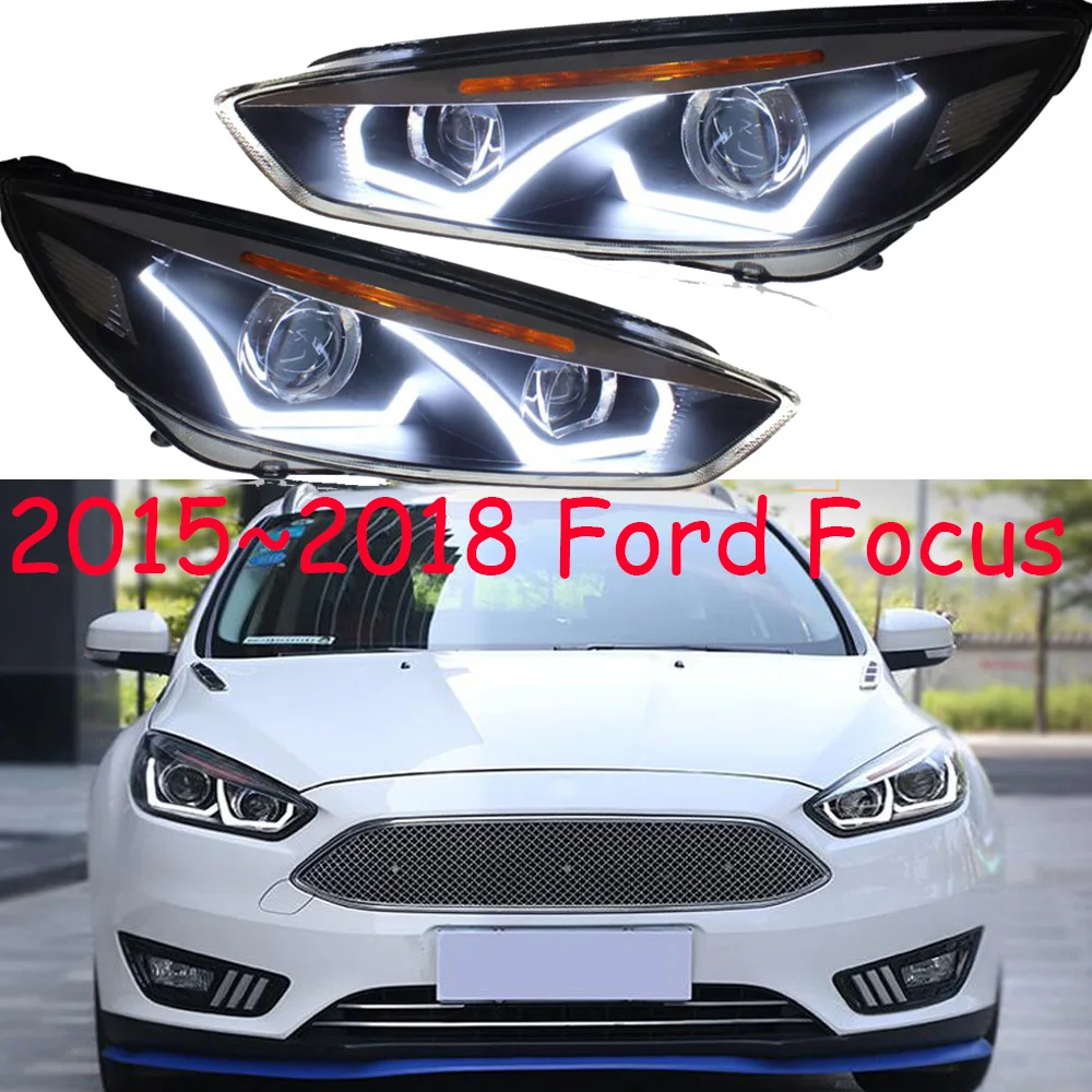

Video 2pcs Car Styling Head Lamp For Focus Headlight 2012~2014/2015~2018year DRL Daytime Running Light Bi-Xenon HID Accessories