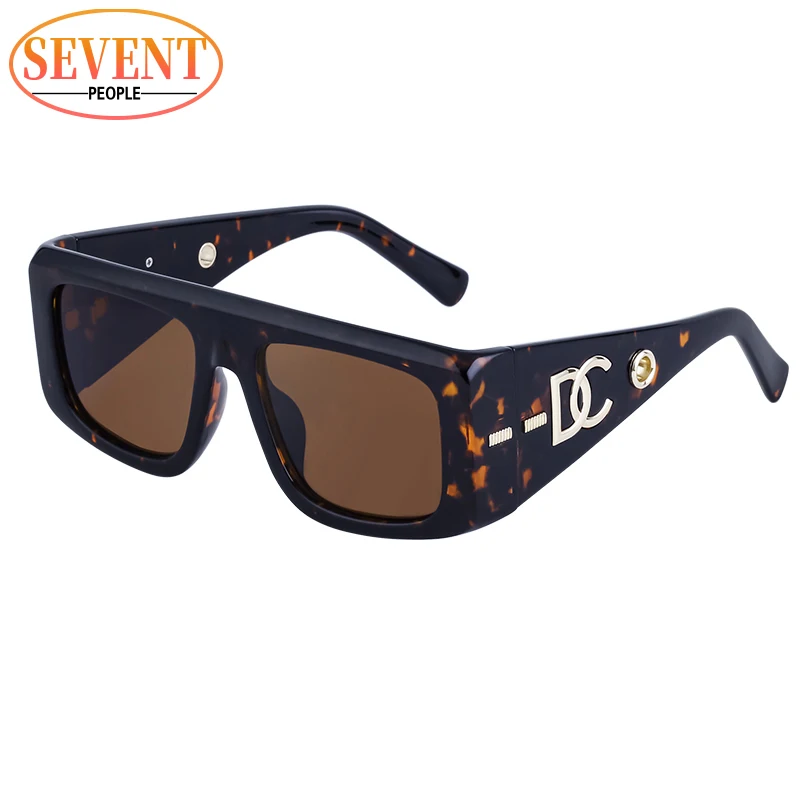 New Fashion Luxury Brand Designer Oversized Square Sunglasses Men