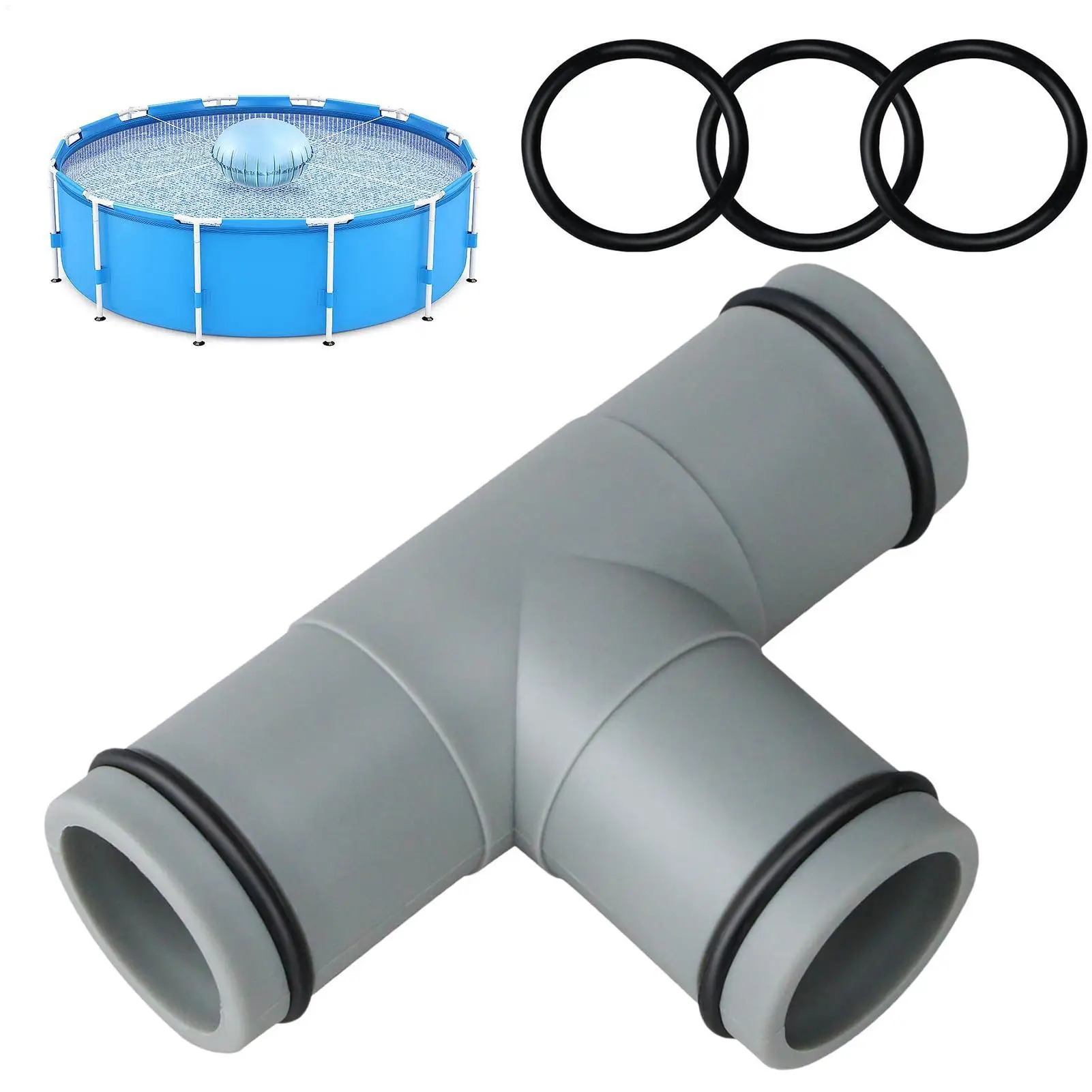 Pool Hose Connector 32mm T Shaped Swimming Pool Filter Pump Pipe Joint Universal Pool Accessories 1.25in Pipe Connector