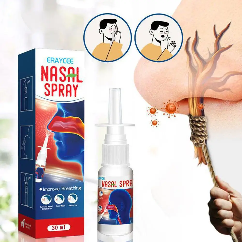 Nasal Spray Herbal Nasal Spray For Reduce Snoring Nasal Cleaning And Hydration 1.01oz Nose Breathe Well Sleep T6D8