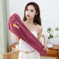 Magic Microfiber Shower Cap Embroidery Towel Bath Hats Dry Hair Cap Quick Drying Soft for Lady Turban Head 4