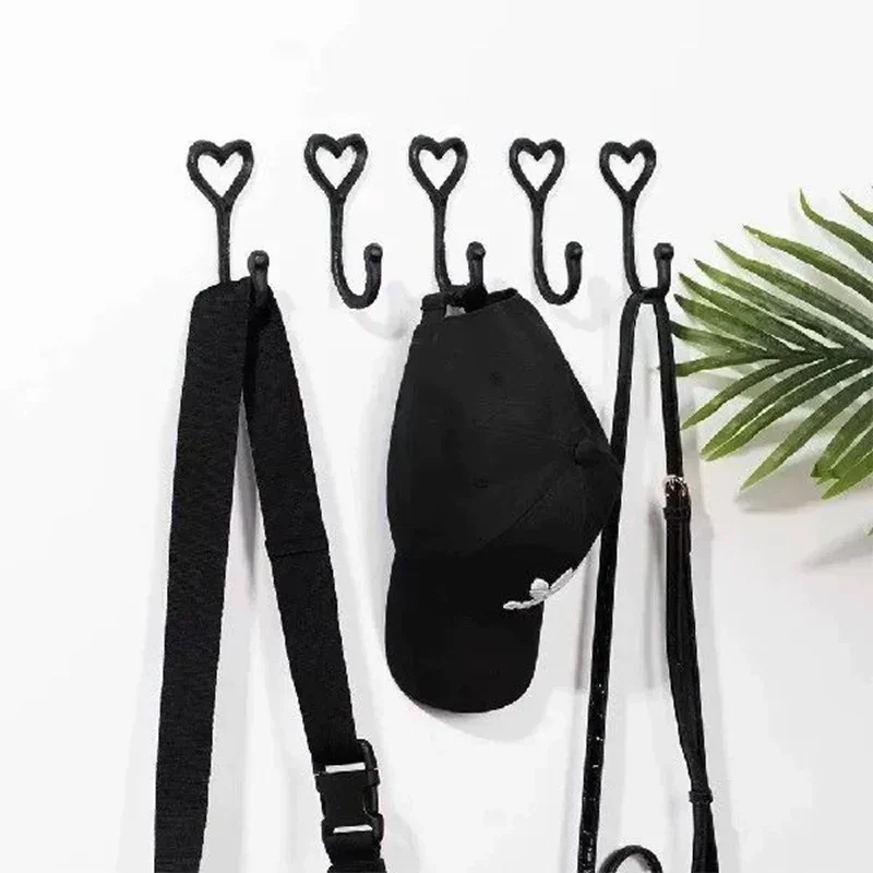 Cast Iron Black Coat Hooks for Hanging Coats and Bags