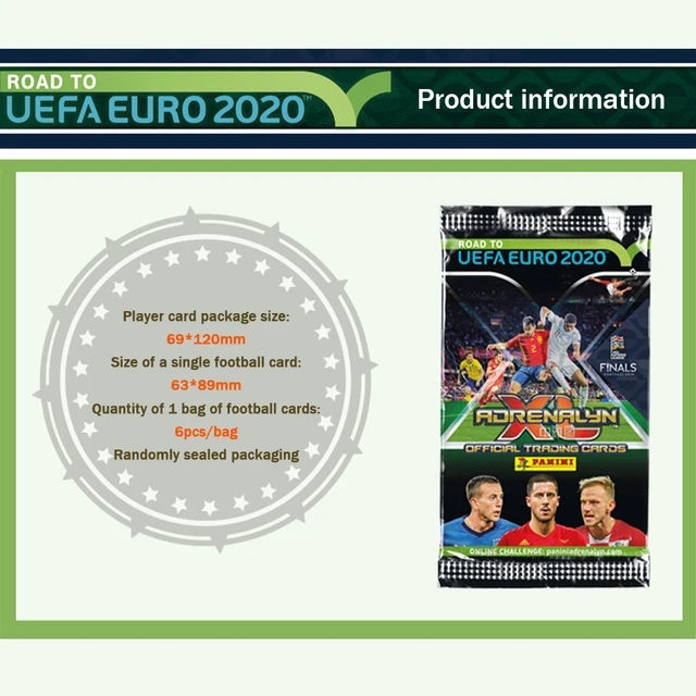 Panini 2020 European Cup Limited Soccer Ball Star Card Original Sealed Limited Card Football Player Collection Fan Card Iron Box