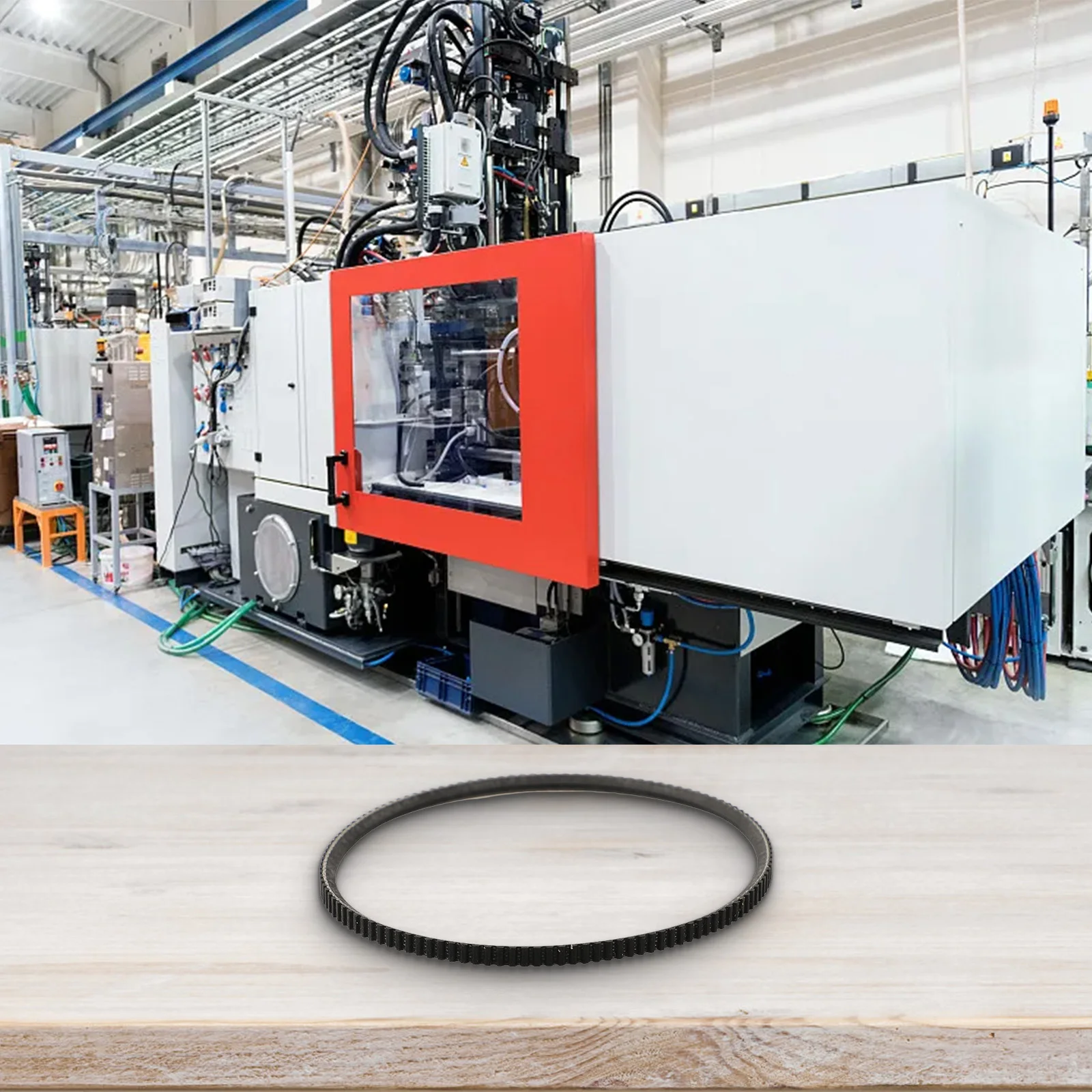 Polyurethane Wide Angle 5M315 Lathe Motor Belt Engineered for Stability and Vibration Control During Operation