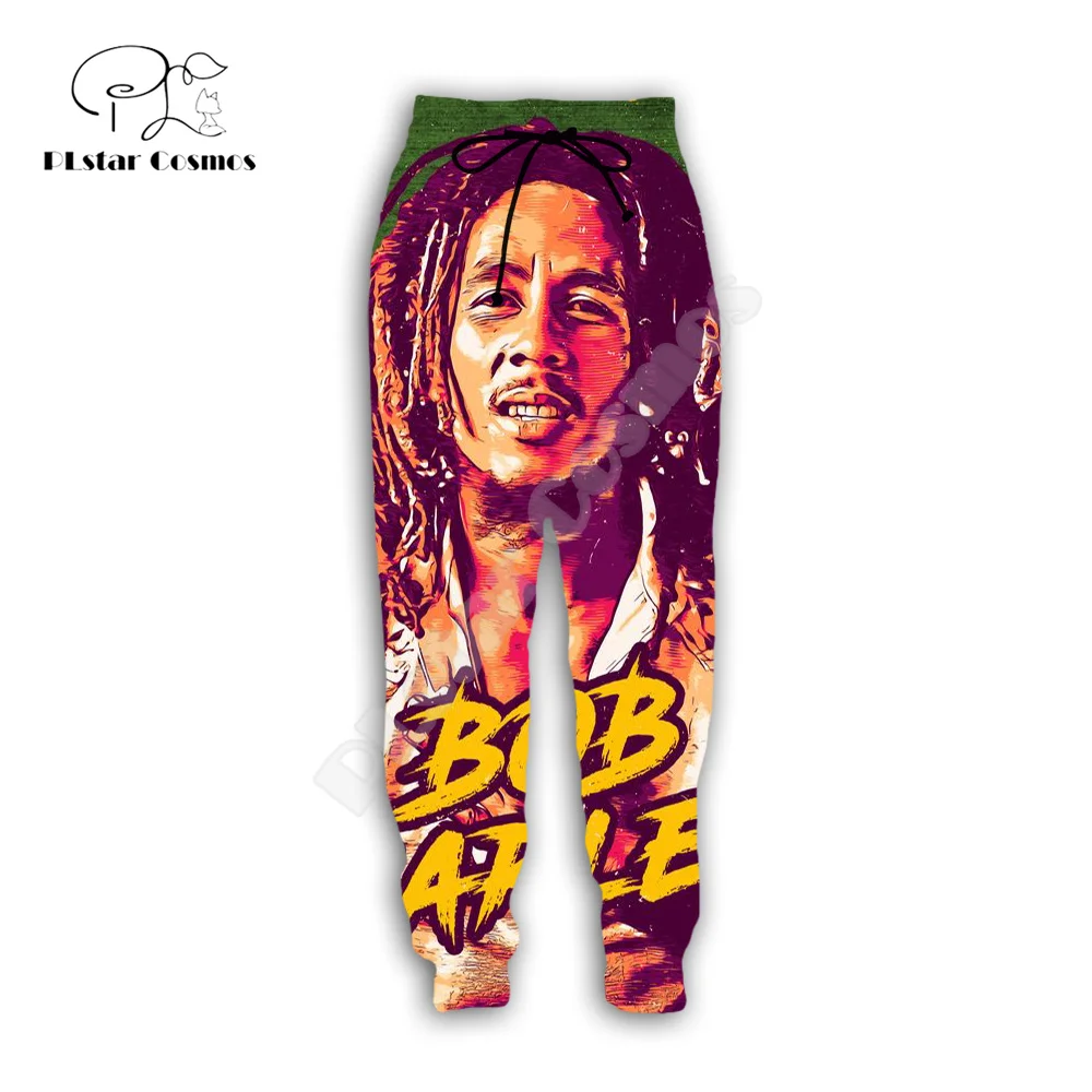 

Bob Marley Reggae Musician Rastafari Lion Tattoo Vintage Retro Harajuku Sweatpants 3DPrint Casual Joggers Pants Funny Trousers S