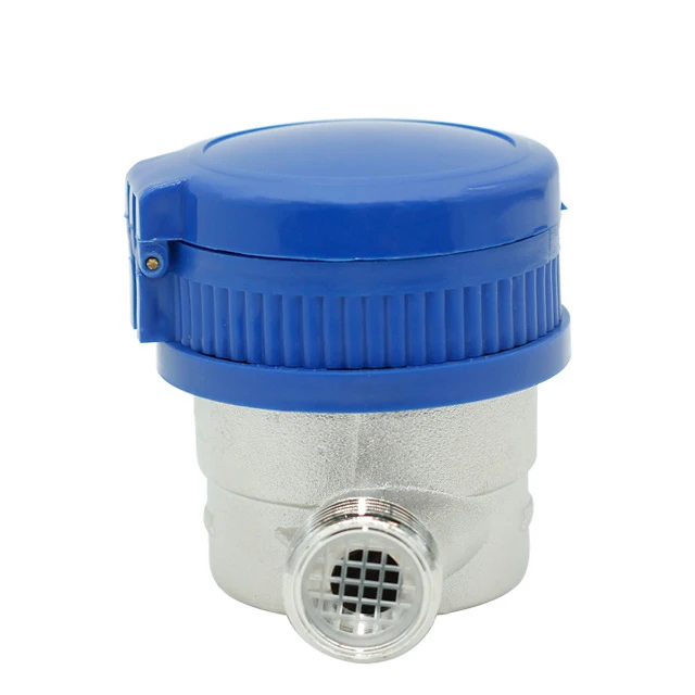 LXSG-13D ISO4064 Class B Single Jet Water Meter Dry Dial Brass Nickel Plated Mag