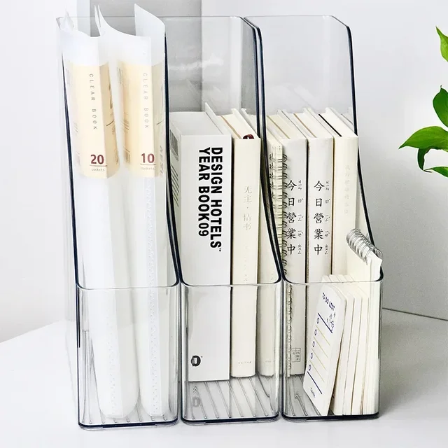 Clear Plastic Desk Magazine & File Organizer 2