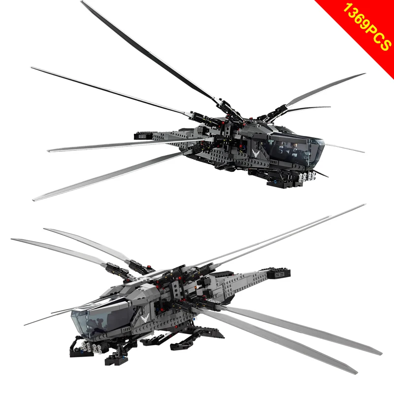 기술 Dune Atreides Royal Ornithopter 적합 10327 빌딩 블록, 아이디어 아이콘, 창의적인 모델 벽돌 장난감, 어린이 선물, 1369 개 
