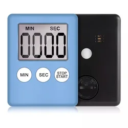 Digital LED Kitchen Timer with Loud Alarm, Magnetic Back, and Countdown Feature (GRAY)