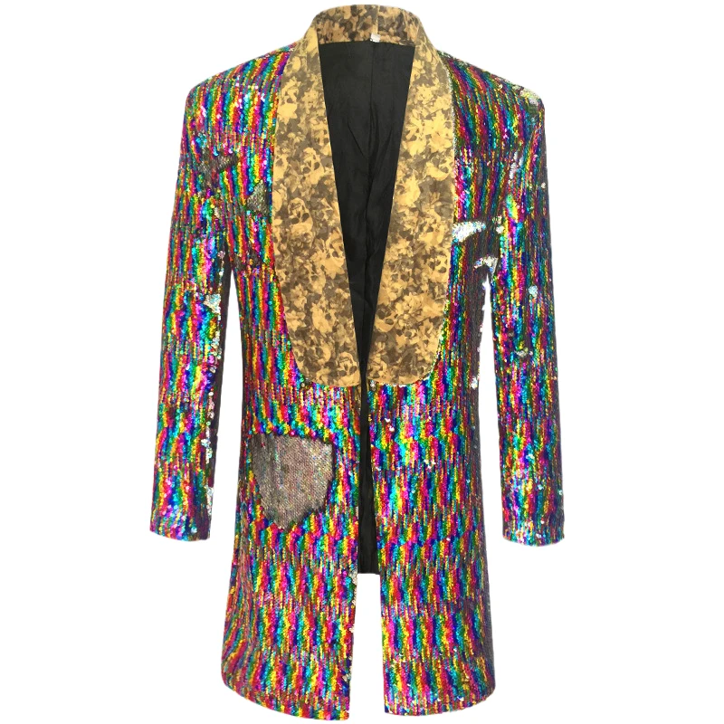 MensSequinJacketSparkleCoatforMenGlitterJacketSingersHostsStagePerformersDJ