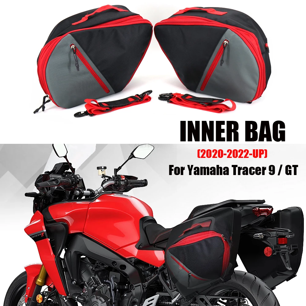 

Red 2020 2021 2022 For Yamaha Tracer 9 GT TRACER 9GT Motorcycle Luggage Bags Black Expandable Inner Bags Tracer9 GT Tracer900