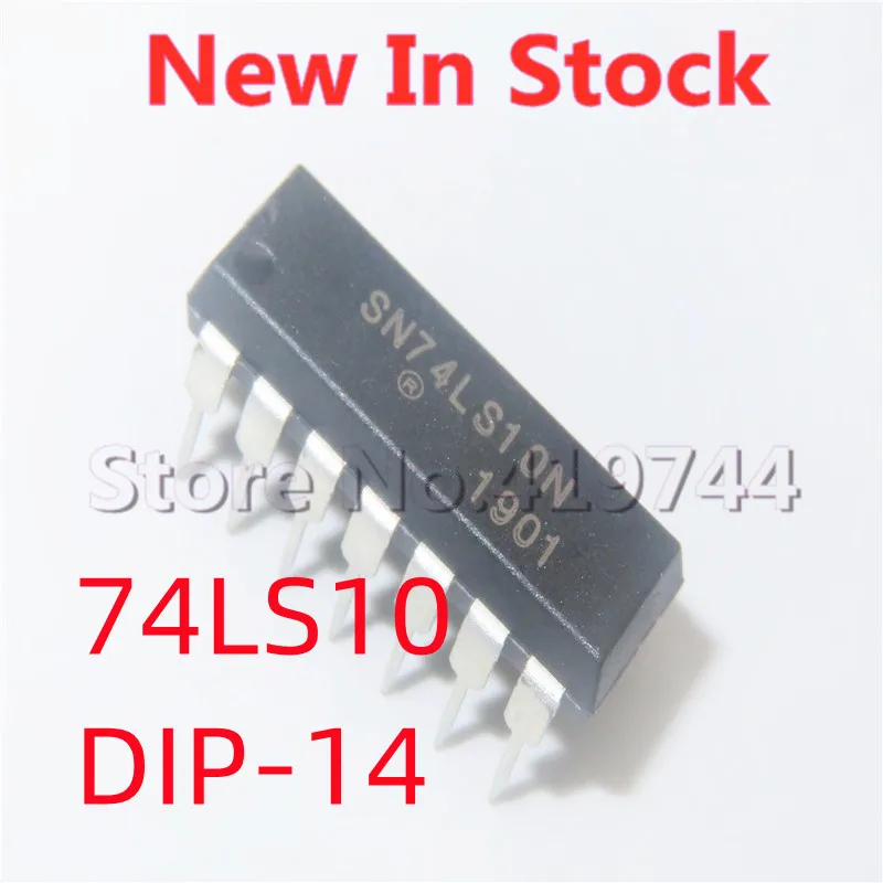 

5PCS/LOT SN74LS10N HD74LS10P 74LS10 DIP-14 Three-input 3 NAND gate In Stock NEW original IC