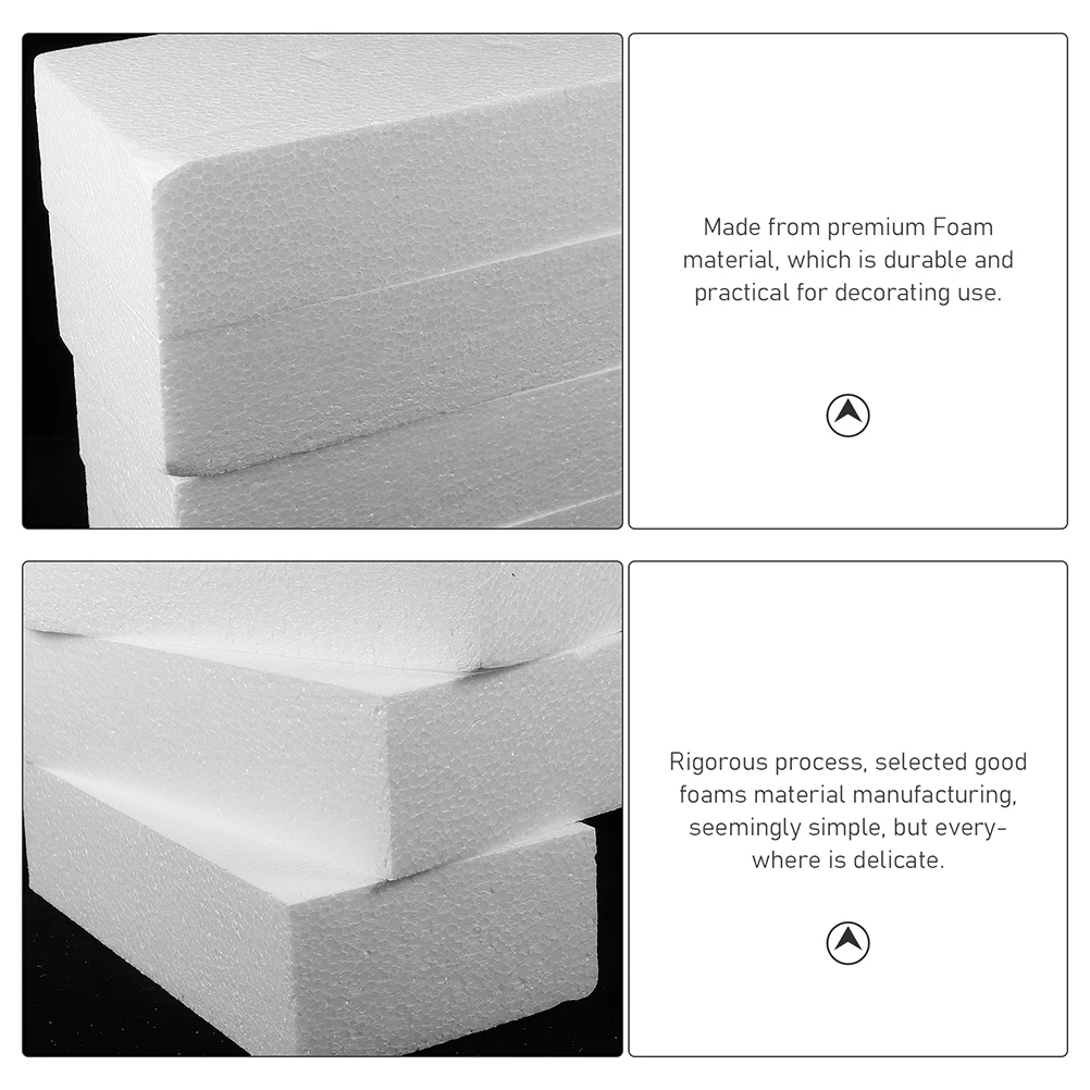 Rectangular Foam Block Floral Foams Blocks 2/4 Pcs Large Blank Projects Crafting Sculpting Crafts Graffiti DIY Model Supply