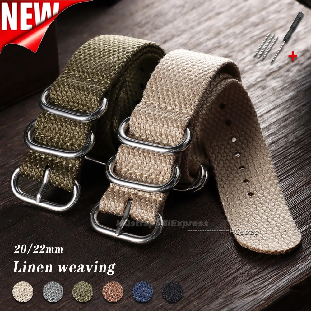 Premium Nylon Woven Watch Strap - Sport Wristband