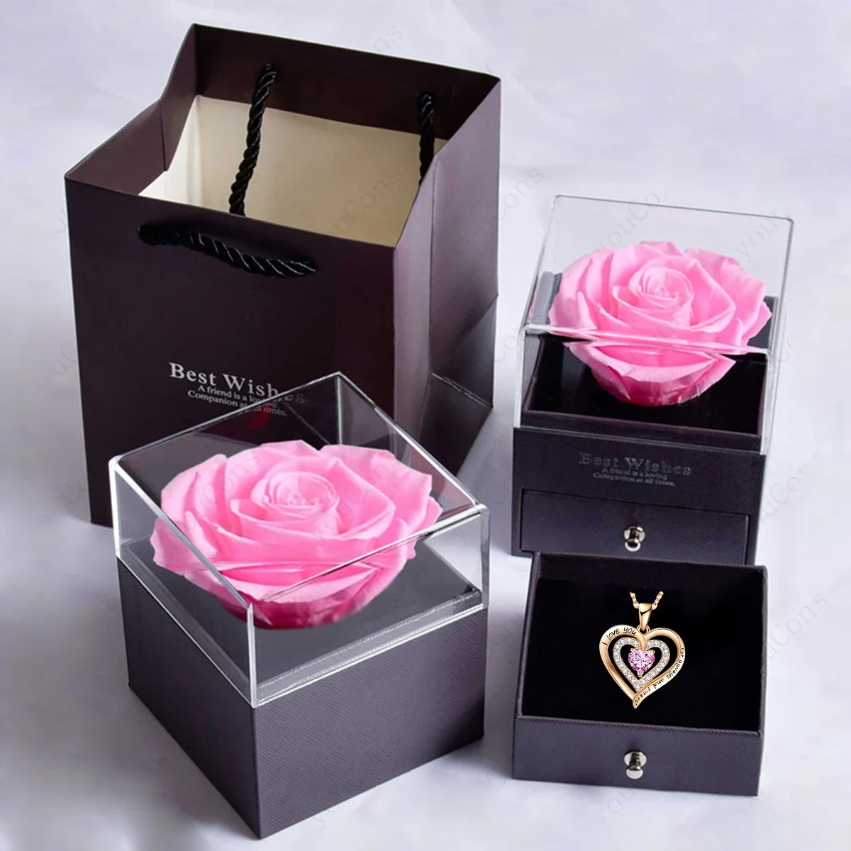 Ladies' Necklace Jewelry Gift Set,for Daily Wear, Gifting, Mother,Grandmother,Wife,Girlfriend Birthday Anniversary Romantic Gift - 5