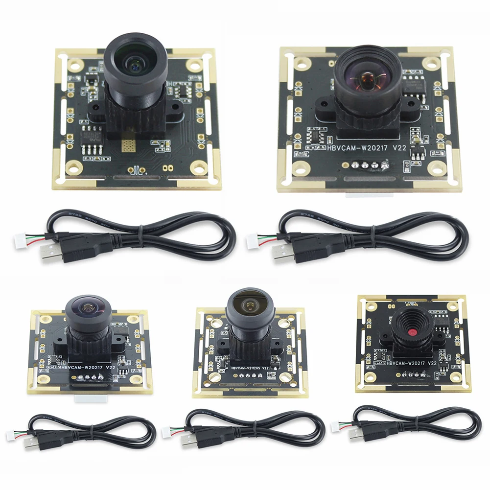 OV9732 Camera Module Board 1MP Lens Monitoring Module 1280x720 60/72/100/160/180° Adjustable Manual Focus for WinXP/7/8/10/Linux