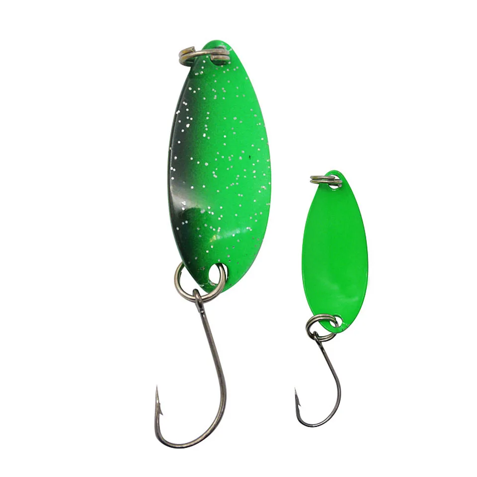 WALK FISH 1Pcs 33MM/3G Double-sided Colorful Spoon Sequins Wobbler Swimbait  Hard Fishing Lure For Trout Pesca Fishing Tackles