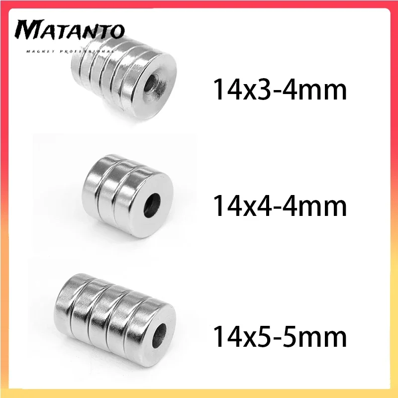 

10PCS 14x3-3 14x4-4 14x5-5mm Disc Strong Powerful Magnets 14*5 Hole 5mm Countersunk Round Neodymium Magnet 14x4-4mm 14*5-5 14*3