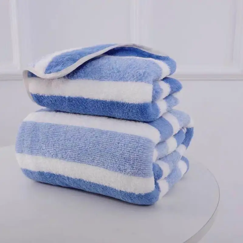 Thick Coral Fleece Beach Towels Highly Absorbent Quick Dry Durable_voghion.com